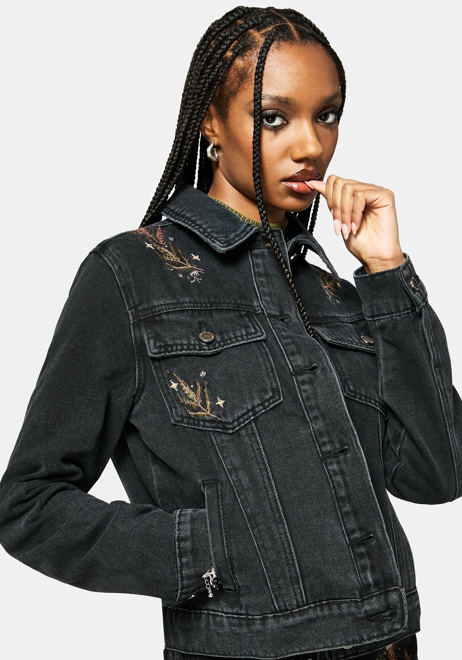 Abellona Embroidered Denim Jacket Abellona Embroidered Denim Jacket