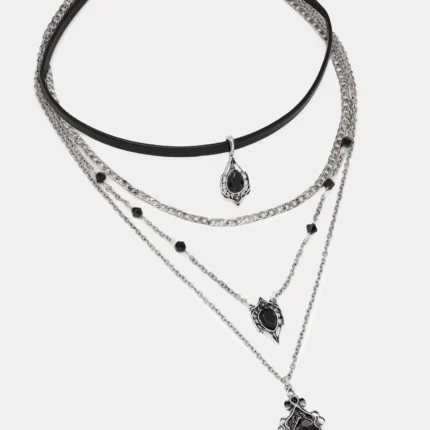 Gothique Stone Layered Necklace g