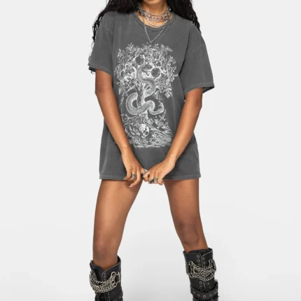 Paradise Decays Oversized T Shirt g