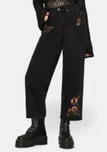 Poison Eden Embroidered Denim Culotte