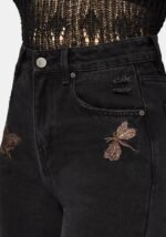 Poison Eden Embroidered Denim Culotte f