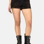 Ruin Fern Printed Denim Short