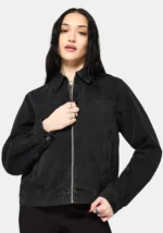 Selin Embroidered Boxy Denim Jacket g
