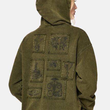 Sira Oversized Applique Patch Hoodie g