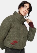 Sylvia Embroidered Knit Bomber Jacket