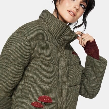 Sylvia Embroidered Knit Bomber Jacket