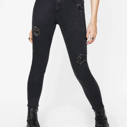 Void Embroidered Pocket Skinny Jeans